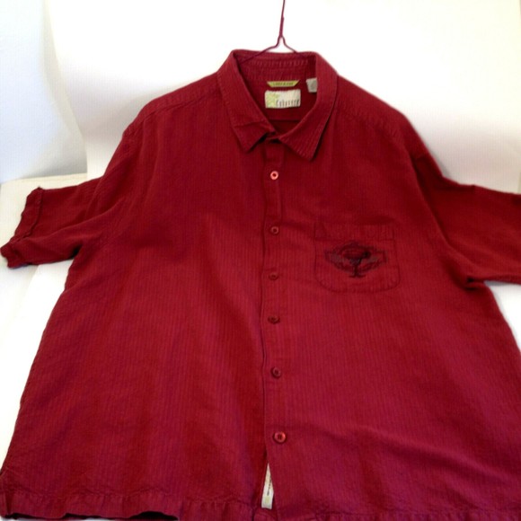 Cubavera Embroidered Cocktail Shirt Blue Agave Tequila Linen Blend Pocket Sz XXL - Picture 4 of 12